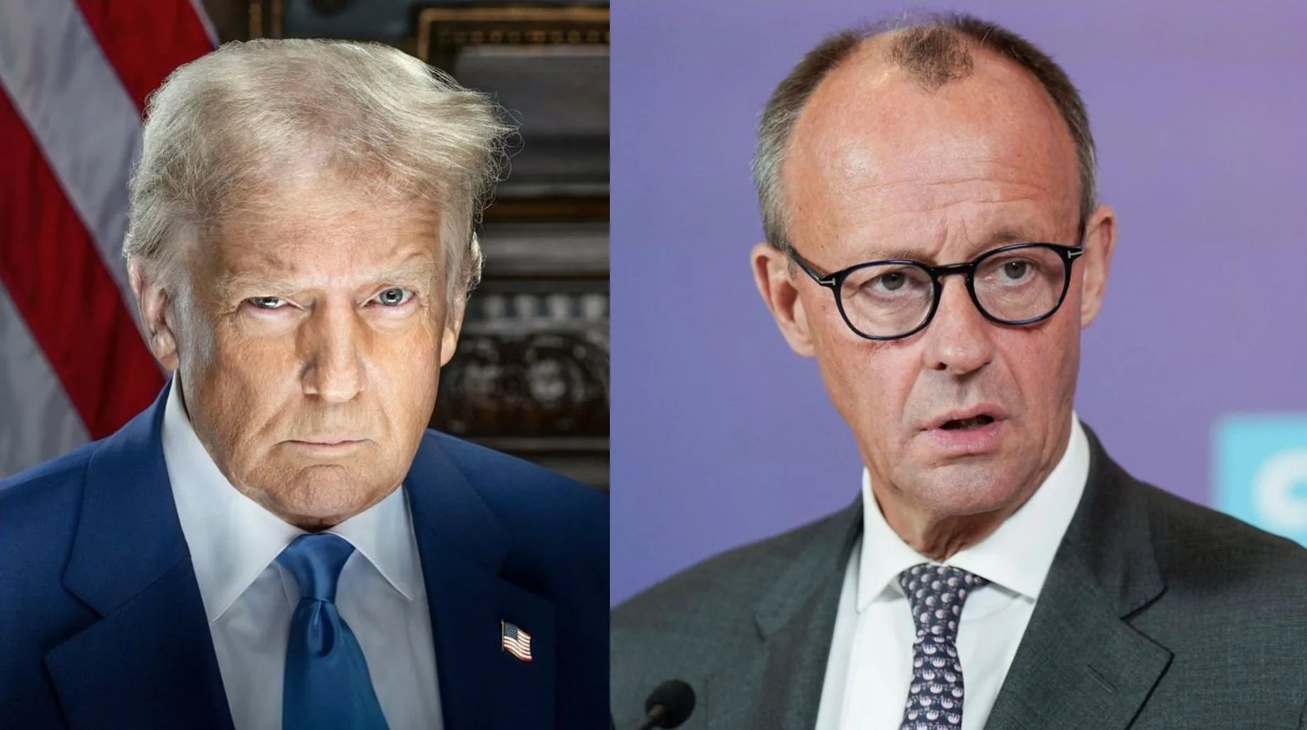 donald trump and Friedrich Merz