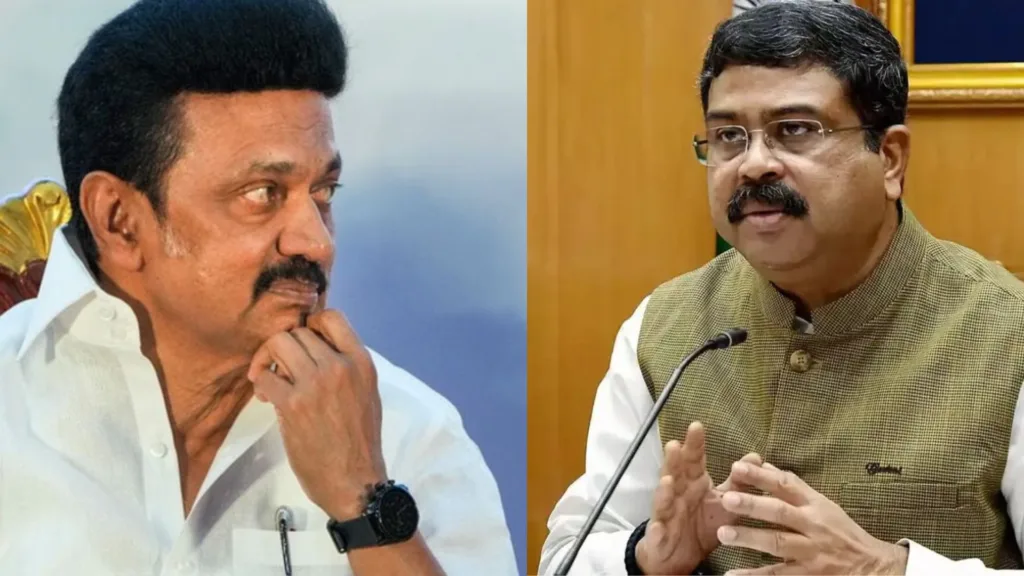 Dharmendra Pradhan and Stalin